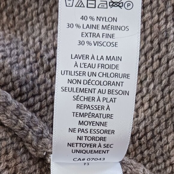 Cynthia Rowley Womens Sleeveless Cardigan Vest Size Medium Open Front Knit Beige - Picture 7 of 8